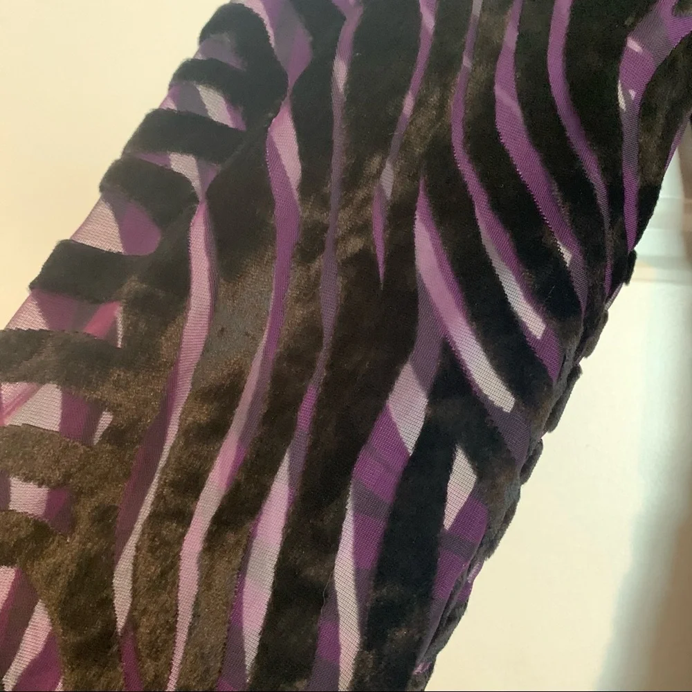 Michael Kors Tiger Velvet Jacquard Dress Size M